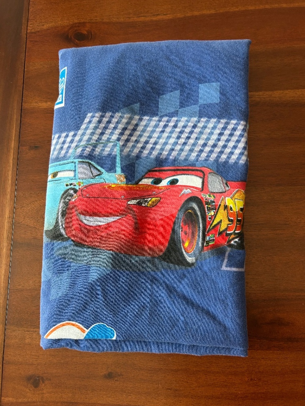 Vintage Disney Pixar Cars Twin Flat Sheet Lightning McQueen Bedding  Y2K